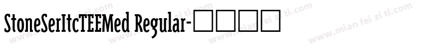 StoneSerItcTEEMed Regular字体转换